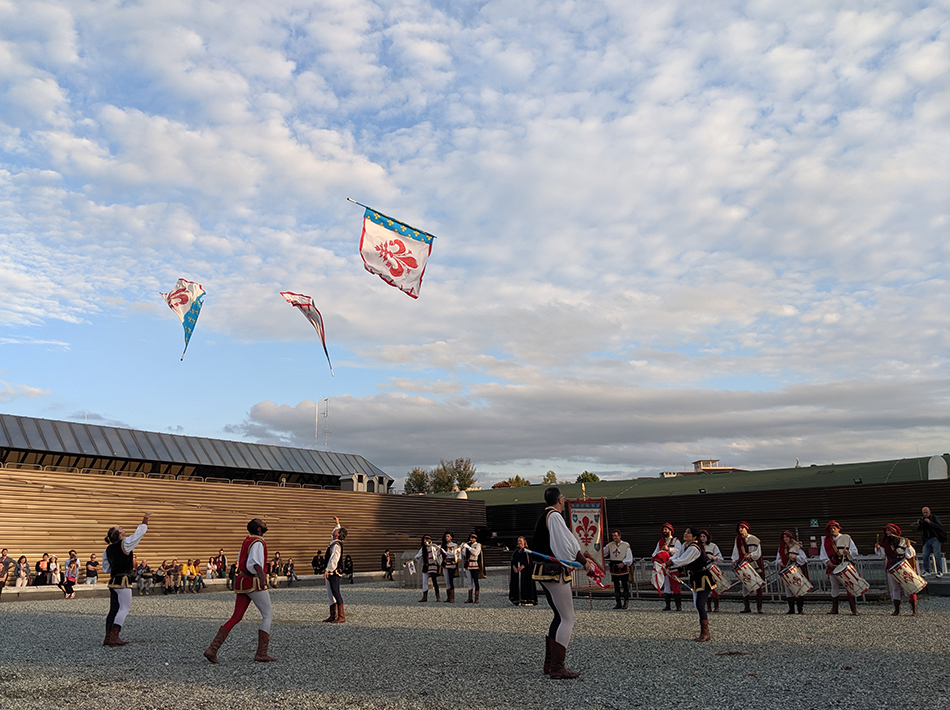 People Celebrating Kite Festival in Florence Biennale - Sangeetha Abhay