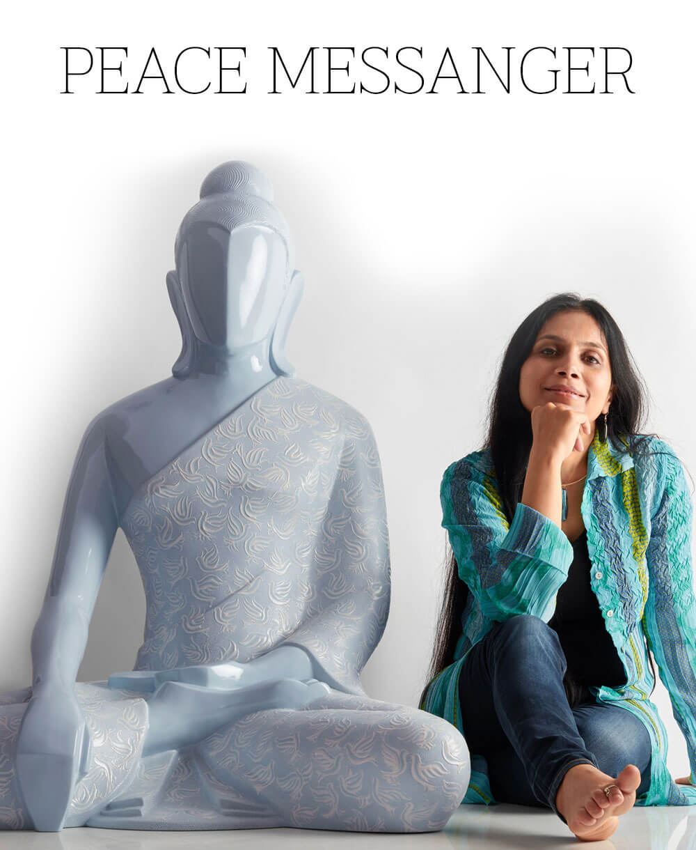 Buddha Bhoomi Peace messenger Sculptur Mobile in Florence Biennale - Sangeetha Abhay