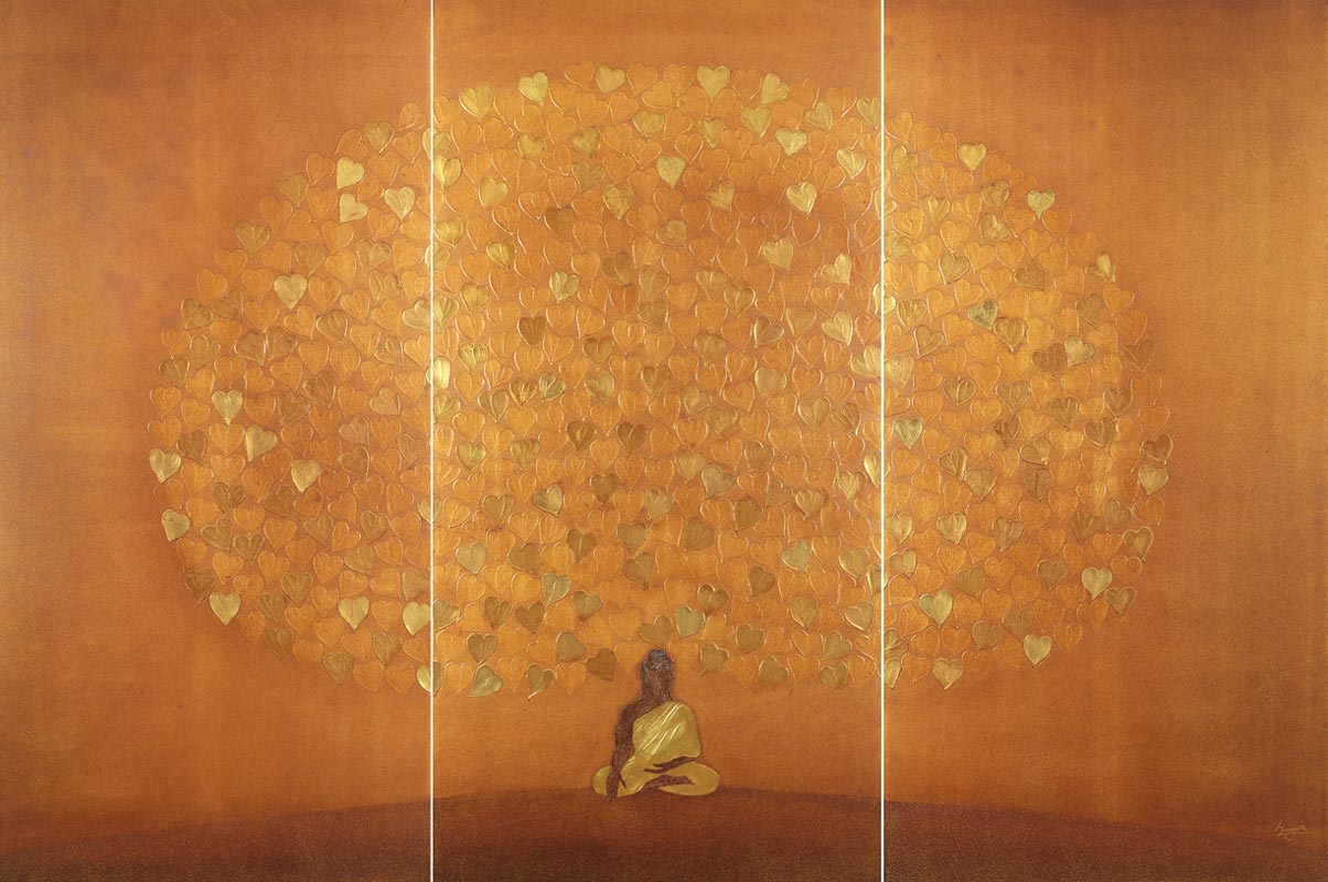 Budhha  Painiting Suvarna - The Golden Blossom