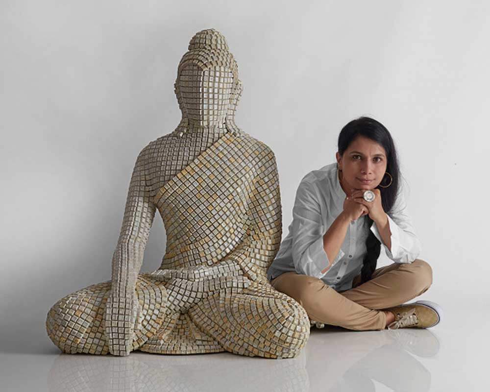 Sangeeta Abhay looking forward to spread the buddha's teaching through his sculpture.