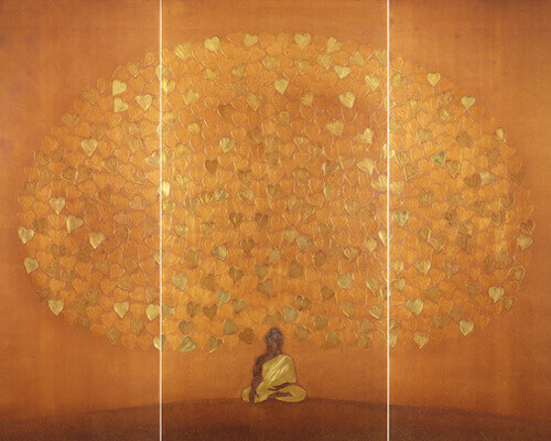 Budhha  Painiting Suvarna - The Golden Blossom Thumbnail